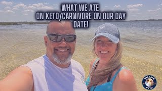 WHAT WE ATE ON OUR DATE DAY  STAYING KETO ON OUR DAY OUT  BEST COBB SALAD [upl. by Ariik]