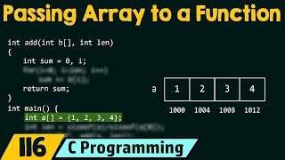 Passing Array as an Argument to a Function [upl. by Chally]