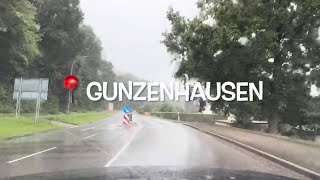 4K  Gunzenhausen  Germany  Rainy drive through a small German town [upl. by Benni]