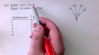 Geometry 26 Prove Statements about Segments and Angles [upl. by Amoihc669]