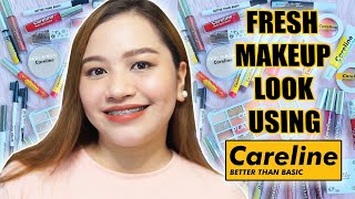 AFFORDABLE FULL FACE ONE BRAND BEGINNERS MAKEUP TUTORIAL USING CARELINE Best drugstore makeup 💛💛💛 [upl. by Enyale]