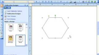 Publisher 2003 Tutorial Inserting AutoShapes and Custom Shapes Microsoft Training Lesson 53 [upl. by Schaper390]