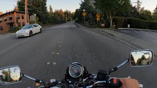 Windy Ride Down On the Suzuki TU250x  GoPro 10 Black [upl. by Onairelav]