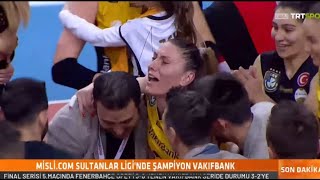 Vakifbank Champions🏆  Melis Adios👏  🟡⚫️ [upl. by Acirea]