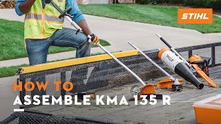 How to Assemble KMA 135 R  STIHL Tutorial [upl. by Anabal]