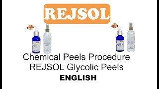 Rejsol Chemical Peels  Chemical peeling procedure English  special Ref REJSOL Glycolic Peel [upl. by Anelad]