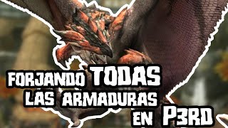 Forjando la Armadura de Rathalos y Volvidon  Monster Hunter Portable 3rd [upl. by Drucie262]