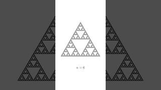 Sierpinski triangle math maths mathematics student study learn manim python fractal [upl. by Greggory]