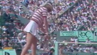 Chris Evert vs Hana Mandlikova  1983 French Open QF 12 [upl. by Gnouhc]