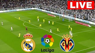 🔴Live Real Madrid vs Villarreal I Streaming of the 202425 season of LaLiga eFootball Pes 21 [upl. by Orlov]