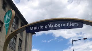 Inauguration du prolongement du métro ligne 12 à Aubervilliers  31052022 [upl. by Yartnod]