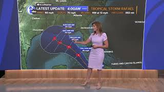 Tropical Storm Rafael forms in the Caribbean and could hit Cuba as a hurricane [upl. by Handal]