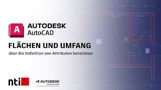 Flächen und Umfang über die Definition von Attributen berechnen  Autodesk AutoCAD 2017 [upl. by Saree]