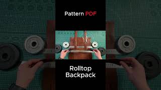 Tutorial video Leather Backpack PDF pattern leather handmade sewing pattern diy bag patterns [upl. by Hakeber235]