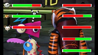 KUNG FU PANDA 4 VS The Amazing Digital Circus animation with HEALTHBARS [upl. by Genia186]