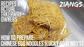 Ziangs Chinese Takeaway Egg Noodle preparation lucky boat No1s [upl. by Wartow]