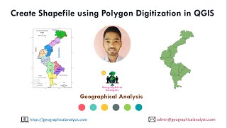 Create Shapefile using Polygon Digitization in QGIS  Using Snapping Tools [upl. by Zimmerman299]