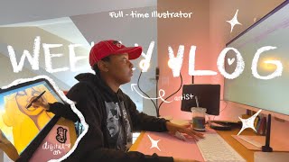 Weekly Vlog 001 ✨ Artist Homebody Diaries🙂‍↕️ [upl. by Akcirahs]