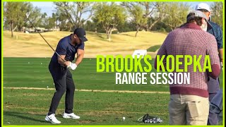 Range Session  Brooks Koepka Swing amp Slow Motion Wedge to Driver 2021 [upl. by Greabe]