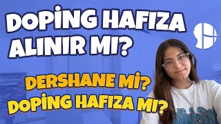 Doping Hafıza alınır mı Dershane mi Doping Hafıza mı [upl. by Eelydnarb]