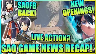 Live Action SAO SAOFD amp VS News SAOFB Protag in Unital Ring  Sword Art Online Games Event Recap [upl. by Sonja97]