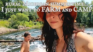 Ep20  FarmGardenCampFarmRepeat  A Peek At My Northern Summer Weekends [upl. by Occor6]