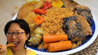 Thiéboudiène  Le plat national du Sénégal  Riz au poisson et aux légumes [upl. by Sabine]