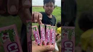 Yummy Bites CHEWITS Strawberr🍓Flavor Gummies eating by fatvillagee viralvideo satisfying fyp [upl. by Fronia143]