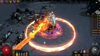 Path of Exile 流亡黯道 24 酋長昇華  25 裂界新聯盟做準備  熾灼奔流正火  龜波氣功流 [upl. by Ayote]