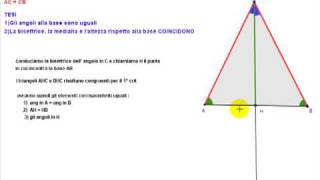 proprietà del triangolo isoscele [upl. by Borrell]