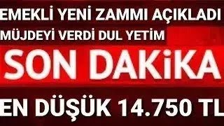 DUL YETİM EN DÜŞÜK EMEKLİ Engelli Maaş 14850Tl Ssk Bağkur 4A 4B 4C ne kadar sondakika [upl. by Nerac796]