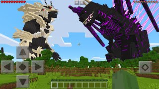 I Found IRRITANT SHIN GODZILLA vs MONSTER X in Minecraft Pocket Edition [upl. by Vena]