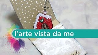 Christmas Card Pop Up TutorialBiglietto auguri Fai da teNataleEasy Popup Tutorial [upl. by Oflodor]