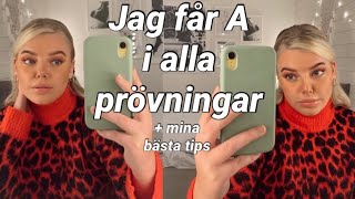 Jag får A i alla min prövningar  mina bästa tips amp tricks😉 [upl. by Rubens]