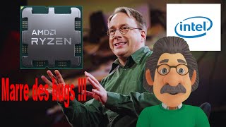 Linux Linus Torvalds en a marre du matériel buggé dIntel et AMD [upl. by Devaj]