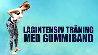 Lågintensivt träningspass med gummiband ståendelåg pulsinga hopp på 16 minuter [upl. by Mayer]