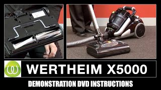 Wertheim X5000 Bagless Vacuum Cleaner Instructions For Use DVD [upl. by Godewyn]