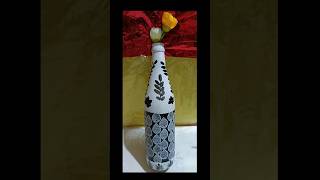 Easy bottle painting ll bottle art [upl. by Ymerej]