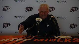 Week 12 UTEP Football Press Conference with Dana Dimel ahead of Liberty [upl. by Eceined518]