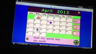 Starfall April 2013 Calendar [upl. by Nylitak]