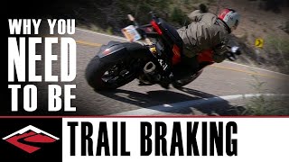 Why You Need to Be Trail Braking  Motorcycle Trail Braking Explained [upl. by Tremml]