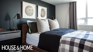 Interior Design — A Guys Budget Bedroom Makeover In A Small Rental Apartment [upl. by Ikairik52]