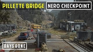 Pillette Bridge NERO Checkpoint Highway 97  Fuel amp Speakers Location  Days Gone [upl. by Ahsilac]