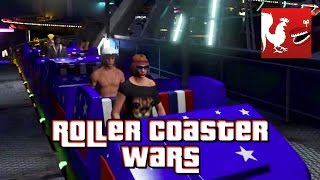 Things to Do In GTA V  Roller Coaster Wars  Rooster Teeth [upl. by Dukie]