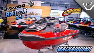 2024 SeaDoo RXT®X® 325 Fiery Red Premium Walkaround [upl. by Tiram]