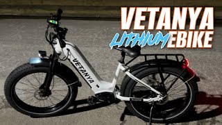 Fat Tire eBike Review  Vetanya Alligator Step Thru 26quot 750 watt 48volt Samsung 20ah Lithium Battery [upl. by Ahseinod]