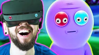 THE FUNNIEST GAME I HAVE EVER PLAYED  Trover Saves The Universe VR [upl. by Oedama]