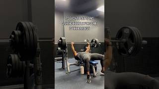 Bench Press 366 For 2 Reps  405 Loading shorts fyp fitness trending [upl. by Ttirrem]