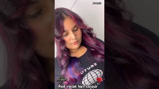 Red violet hair colour transformation fuzionsalonambala 9991435151 [upl. by Corene42]