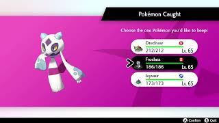 Froslass faints in a Max Raid wakes up Shiny 5132021  Pokémon Sword [upl. by Audsley]